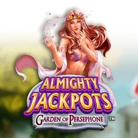 Almighty Jackpots: Garden of Persephone slot logo by Novomatic at SpinStar Casino