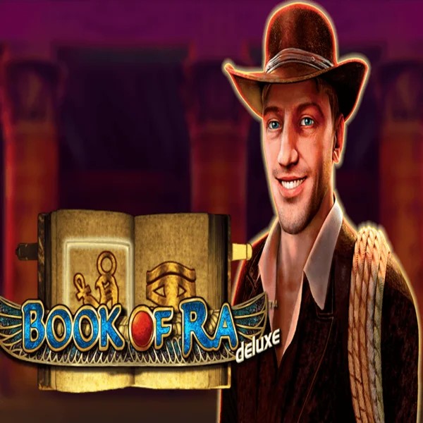 Book of Ra Deluxe logo – Slots by Novomatic at SpinStar Casino