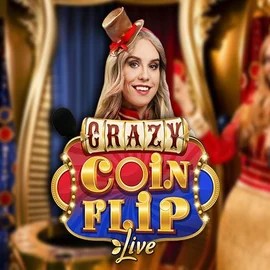 Crazy Coin Flip slot logo by Evolution at SpinStar Casino