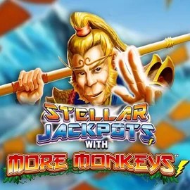 Stellar Jackpots with More Monkeys game by Lightning Box Game – logo hosted on SpinStar Casino